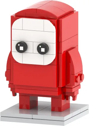 MOOXI-MOC Fall Guys Brick Mini Headz Building Set,Creative Cute Building Blocks Children Kit,Gifts for Kids(85pcs)