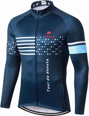 MR Strgao Men's Cycling Winter Thermal Jacket Windproof Long Sleeves Bike Jersey Bicycle Coat