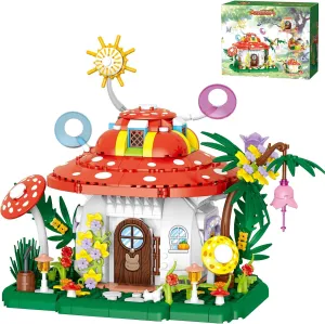 Mushroom House Creative Building & Display Treehouse Enchanting DIY Cottage 745 Pieces Gifts for Boys Teens Kids Adults Ages 6 