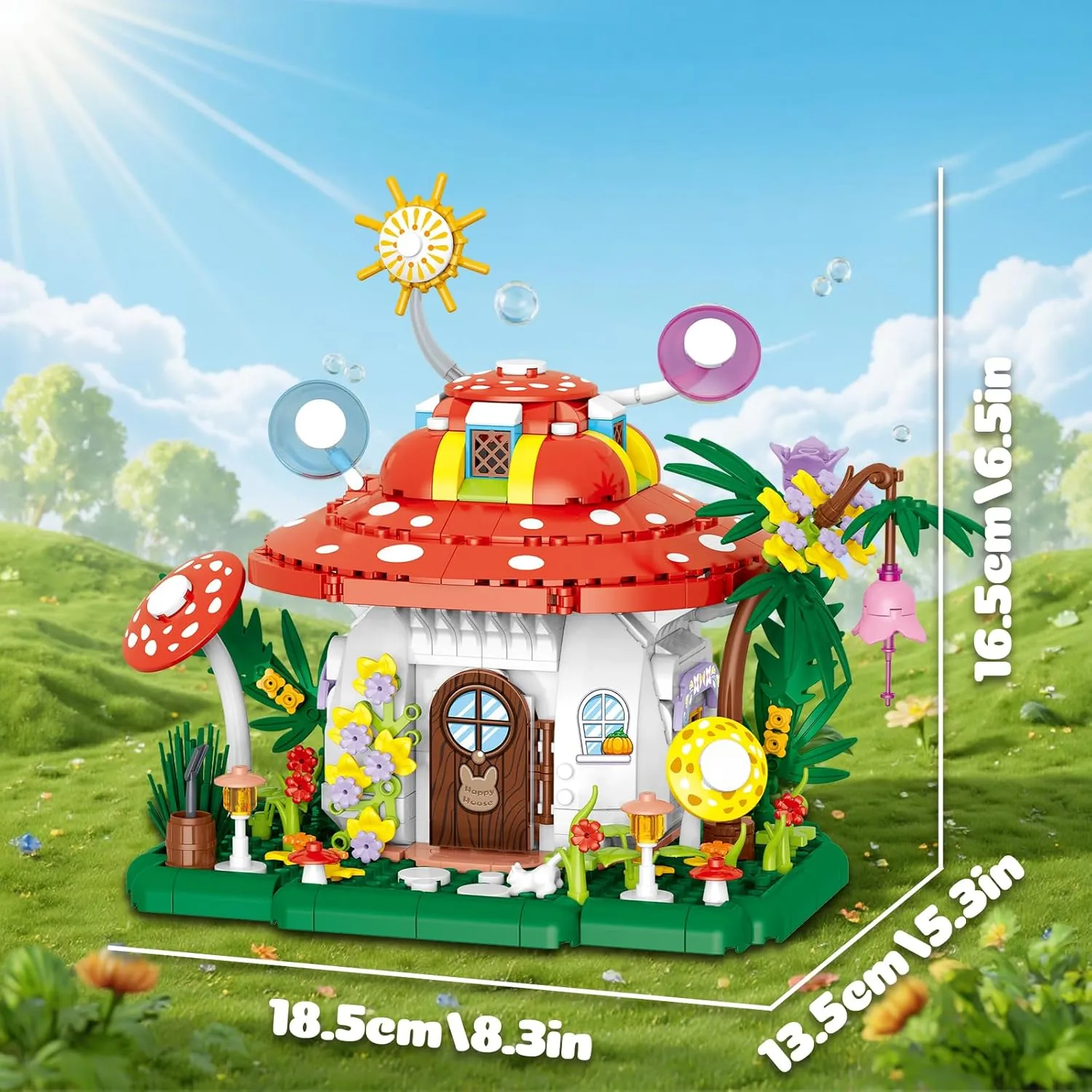 Mushroom House Creative Building & Display Treehouse Enchanting DIY Cottage 745 Pieces Gifts for Boys Teens Kids Adults Ages 6 