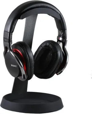 Navitech Steel On Ear & Over Ear Wireless/Bluetooth Headphones Stand Holder Compatible with The Bluedio T4 (Turbine) Active Noise Cancelling Over-Ear Swiveling Wireless Bluetooth Headphones
