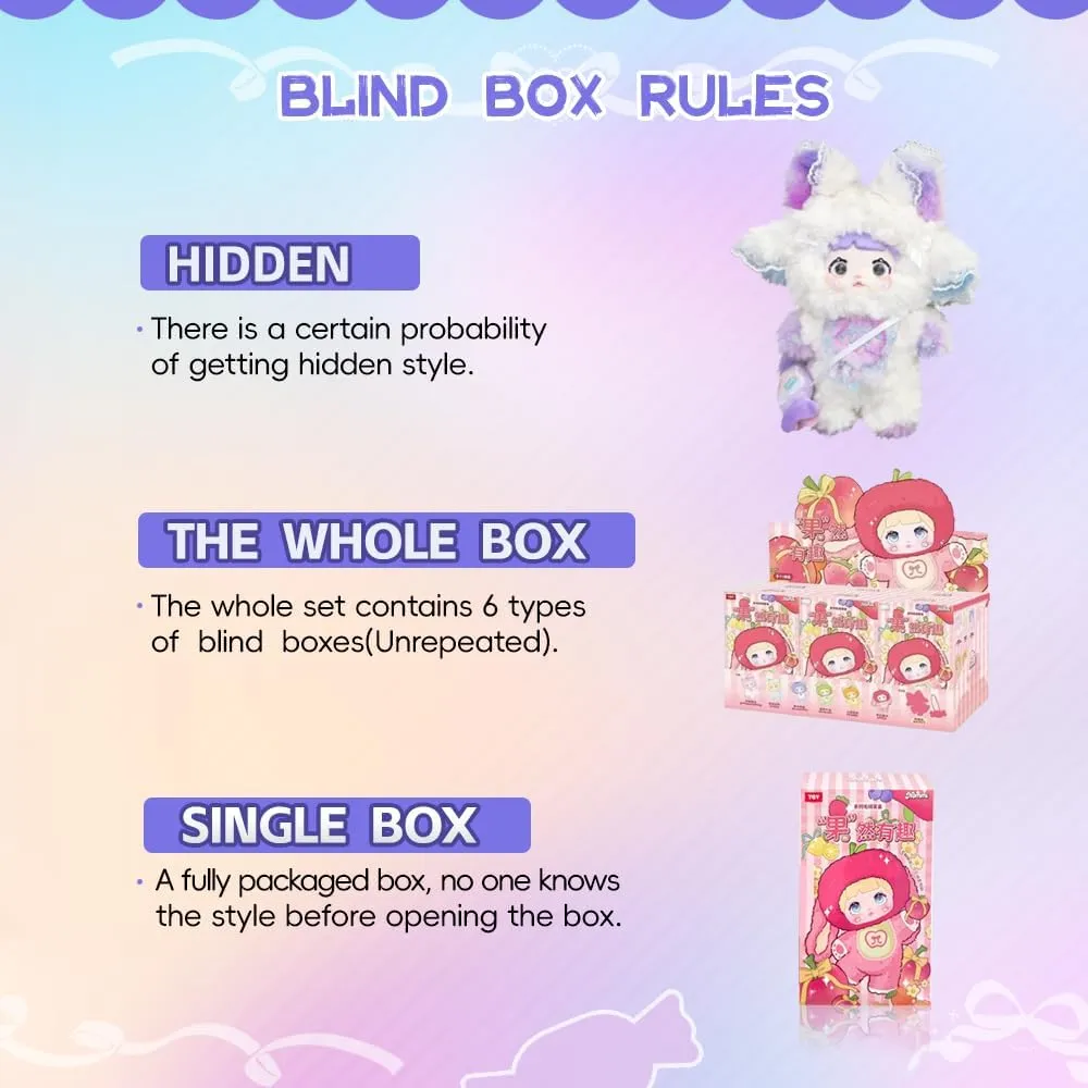 Nommi Interesting Fruit Series Plush Blind Box Cute Figures Collectible Toys Birthday Gifts (Whole Set)