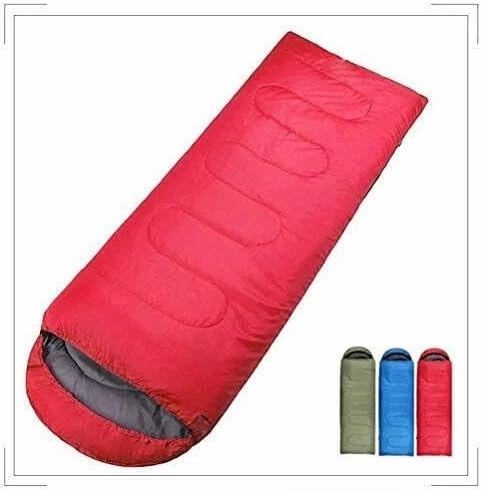 Outdoor Camping Envelope Sleeping Bag, Thermal Adult Winter Bag with Compression Straps, 9°C-15°C, Portable, for Hiking & Travel