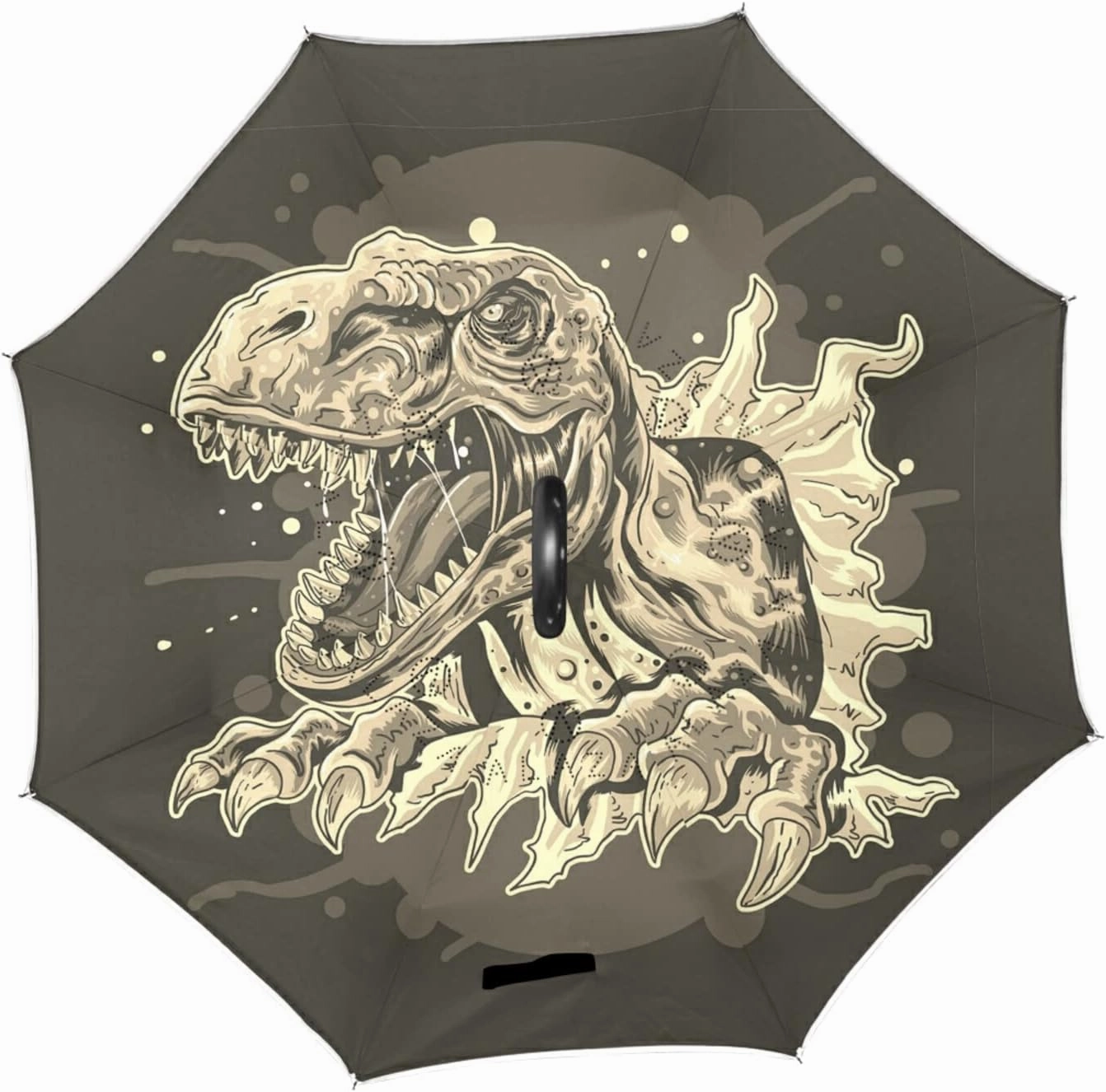Oyihfvs Double Layer Inverted Umbrella, With C-Shaped Handle Windproof UV Proof Durable Parasol, For Men Women Outdoor Folding Rain Sun
