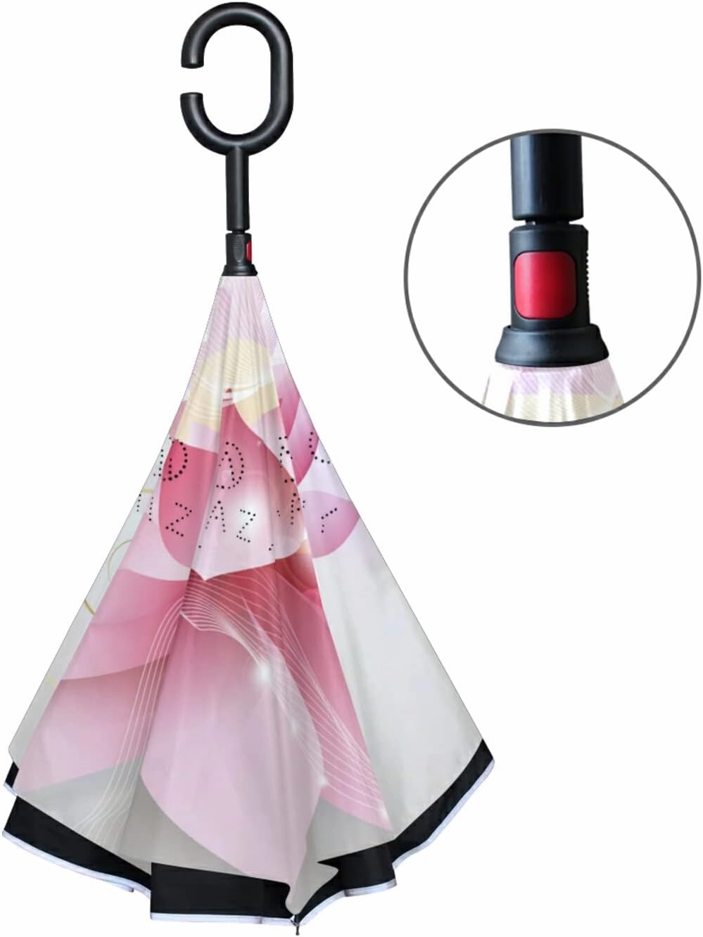 Oyihfvs Double Layer Inverted Umbrella, With C-Shaped Handle Windproof UV Proof Durable Parasol, For Men Women Outdoor Folding Rain Sun