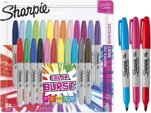 Permanent Markers, Colored Fine Point Marker Pens,For Wood, Plastic Paper, Metal, And More, Drawing, Coloring, And Poster Marker