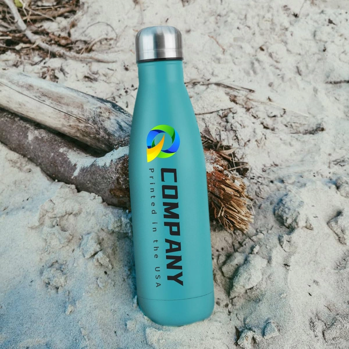 Personalized 17oz Insulated Water Bottle, Double Wall Stainless Steel Water Bottle Leak-Proof Thermos, Reusable Water Bottle for Sports & Travel, Army Green, 1 Pack