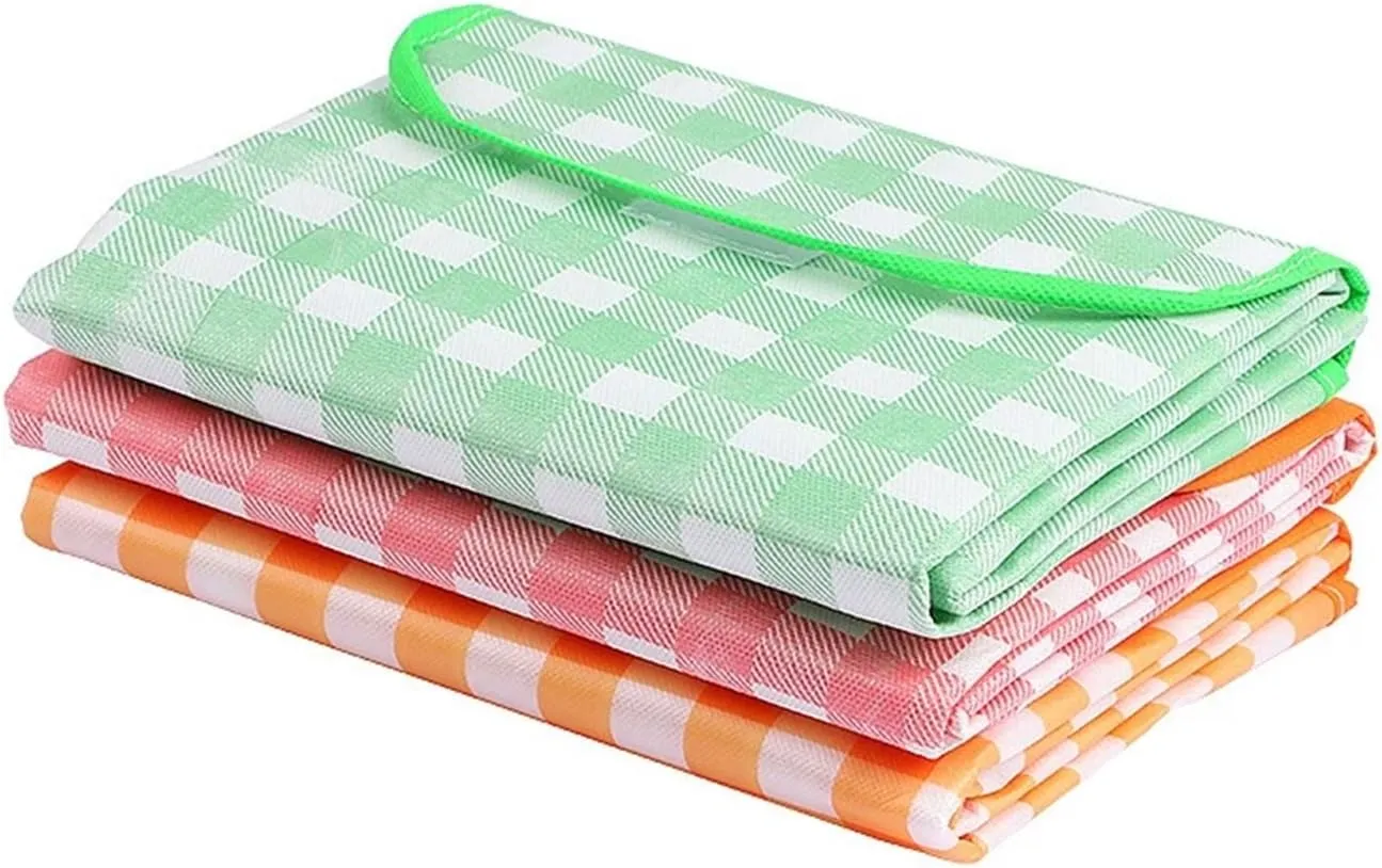 Picnic Camping Blanket，Beach Blanket， Foldable Picnic Mat Portable Camping Picnic Pad 100x150/100x200cm Rainproof Oxford Cloth Camping Sleeping Pad(Red,100x150cm)