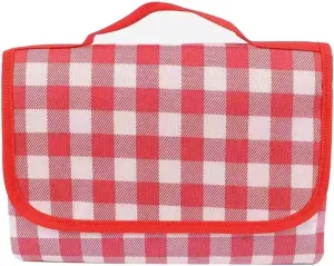 Picnic Camping Blanket，Beach Blanket， Foldable Picnic Mat Portable Camping Picnic Pad 100x150/100x200cm Rainproof Oxford Cloth Camping Sleeping Pad(Red,100x150cm)