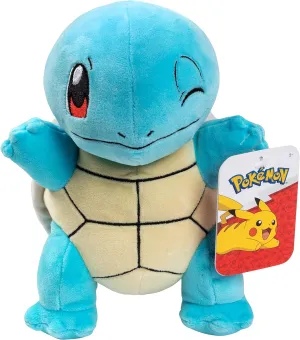 Pokemon 8" Squirtle Plush - Officially Licensed - Generation 1 Starter Figure - Authentic Soft Stuffed Animal Toy - Gift for Kids, Boys, Girls - 2 
