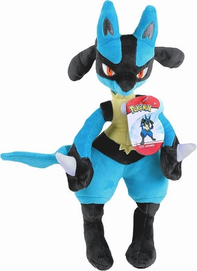 Pokemon 12" Large Lucario Plush - Officially Licensed - Generation IV Figure - Authentic Soft Stuffed Animal Toy - Gift for Kids, Boys, Girls - 2 
