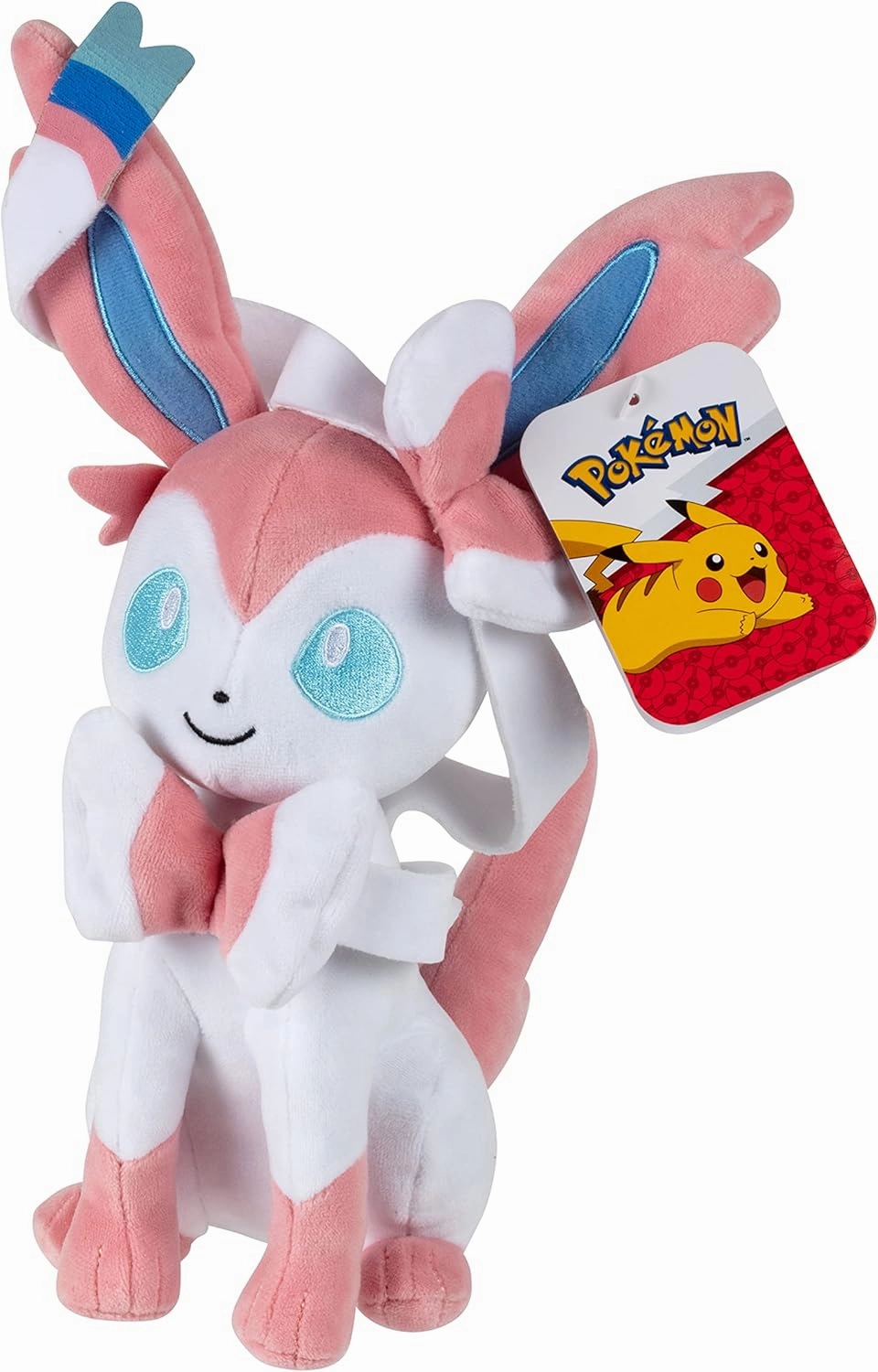Pokemon 8" Eevee & Sylveon Plush 2-Pack - Eevee Evolution Set - Officially Licensed - Authentic Stuffed Animal Toy Figure - Gift for Kids, Boys, Girls - 2 