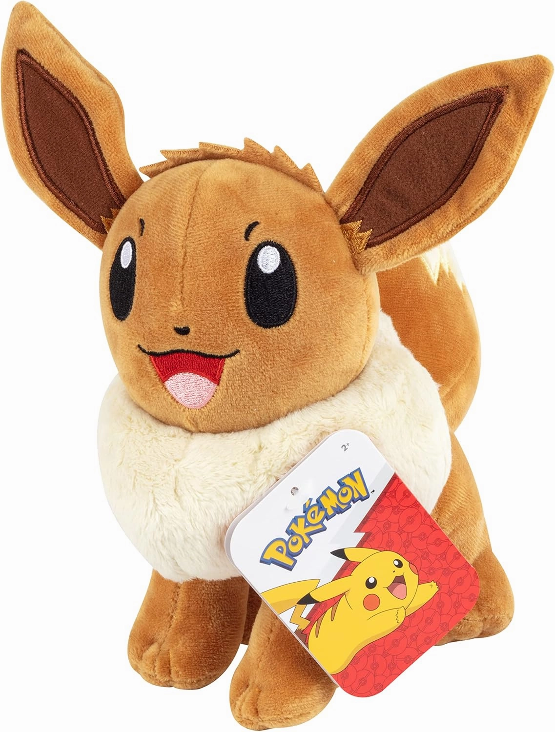 Pokemon 8" Eevee & Sylveon Plush 2-Pack - Eevee Evolution Set - Officially Licensed - Authentic Stuffed Animal Toy Figure - Gift for Kids, Boys, Girls - 2 