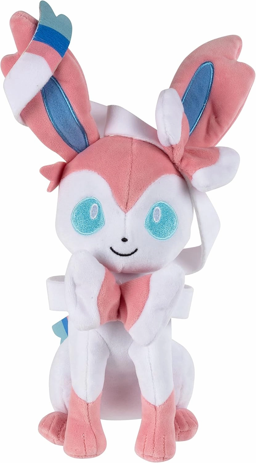 Pokemon 8" Eevee & Sylveon Plush 2-Pack - Eevee Evolution Set - Officially Licensed - Authentic Stuffed Animal Toy Figure - Gift for Kids, Boys, Girls - 2 