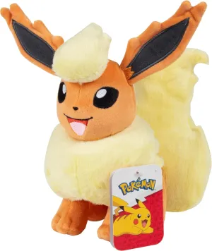 Pokémon 8" Flareon Plush - Officially Licensed - Eevee Evolution - Authentic Soft Stuffed Animal Toy Figure - Gift for Kids, Boys, Girls - 2 
