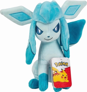 Pokémon 8" Glaceon Plush - Officially Licensed - Eevee Evolution Figure - Authentic Soft Stuffed Animal Toy - Gift for Kids, Boys, Girls - 2 