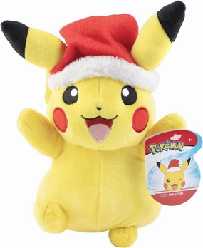 Pokémon 8" Pikachu Plush with Winter Hat Accessory - Officially Licensed - Generation 1 - Stuffed Animal Toy Figure - Gift Kids, Boys, Girls - 2 