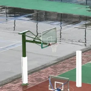 Pole Padding Weather Resistant Basketball Blocking Pad, Basketball Pole Pad for Square Poles, Shock - Absorbing Basketball Hoop Post Pad, Safety Pole Pad(White,15x15cm/6x6in)