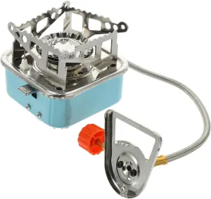 POPETPOP Portable Foldable Gas Stove for Camping Hiking Outdoor Activities Compact Small Stove with Convenient Design Easy Installation for Travel