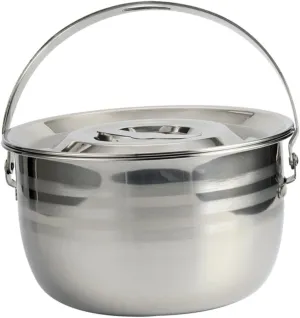 Portable Cooking Pot for Camping Gear Stew Soup Pot for Outdoor Picnics and Easy to Clean Cookware