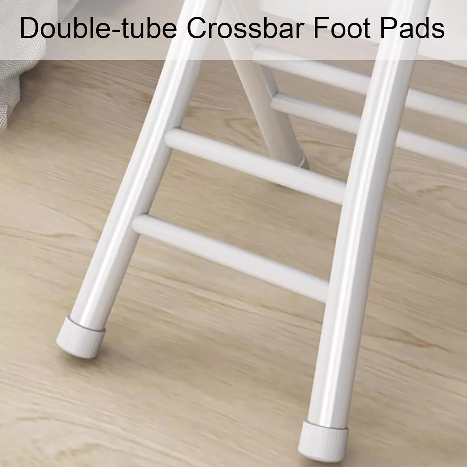 Portable Folding Chairs, Foldable Bar Stool, Folding Chair with Cushioned Padded Leather, for Picnic Garden Party Outdoor(Gray)
