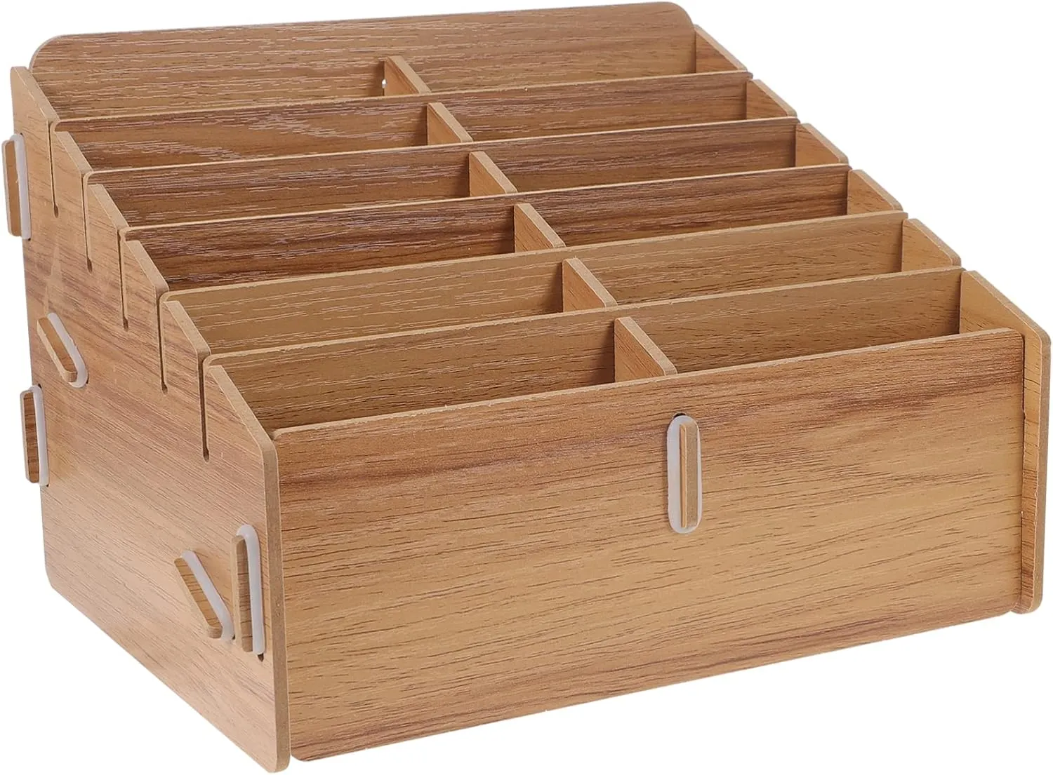 PRETYZOOM Game Cards Holder Card Sorting Tray Storage Organizer Compact Size Card Deck Case Wooden Card Box