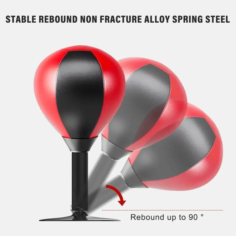 Rage Sports Bag, Desktop Boxing Speed Ball with Suction Cup, Stress Relief Punching Ball for Adults & Kids