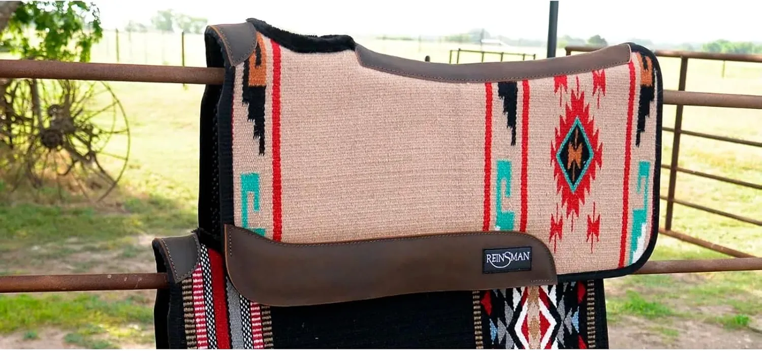Reinsman APEX Ranahan Tacky Too Soft Breathable Non-Slip Shock-Absorbing Fleece-Lined Moisture-Wicking Contoured Back Protection Horse Riding Saddle Pad