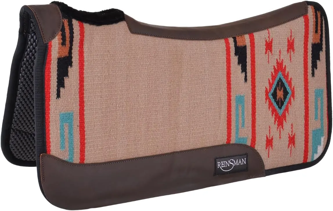 Reinsman APEX Ranahan Tacky Too Soft Breathable Non-Slip Shock-Absorbing Fleece-Lined Moisture-Wicking Contoured Back Protection Horse Riding Saddle Pad