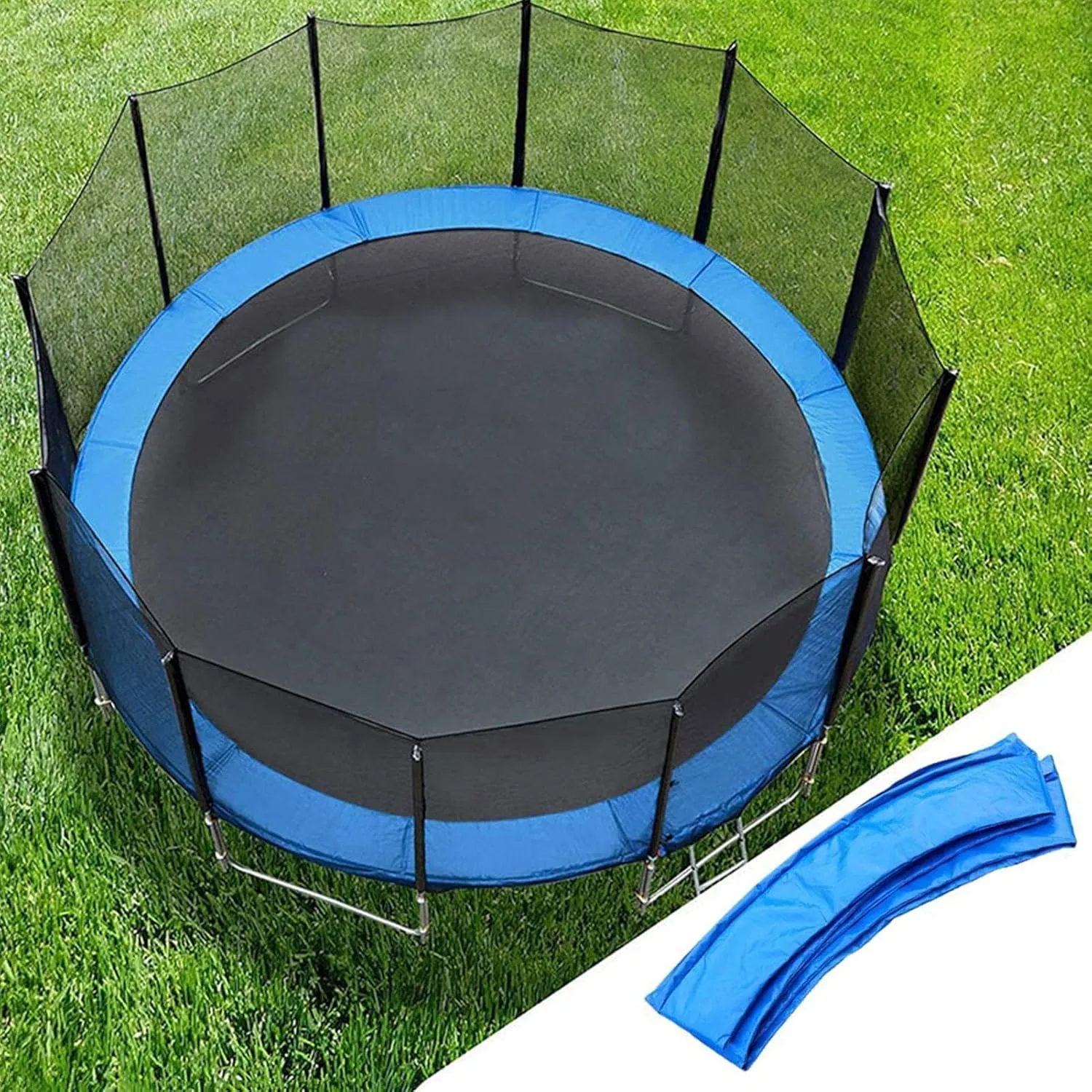 Replacement Trampoline Safety Pad Mat, 8FT 10FT Trampoline Edge Protection, UV Resistant Protector Mat, Round Spring Cover, UV-Resistant, Tear-Resistant Edge Protection