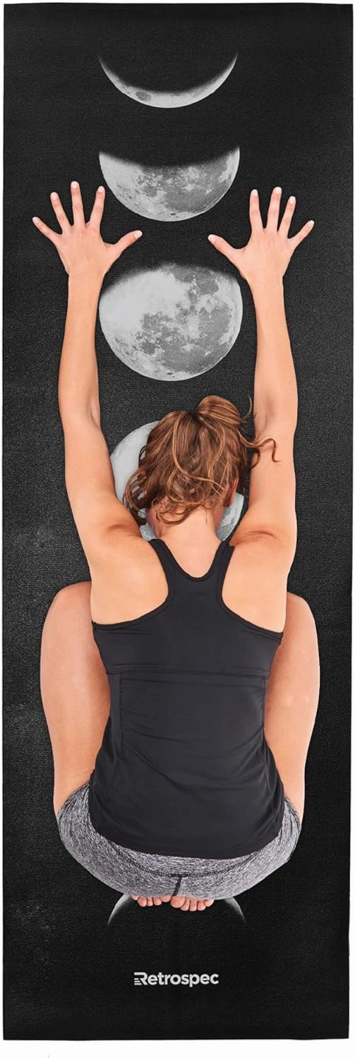 Retrospec Pismo Yoga Mat w/Nylon Strap for Men & Women - Non Slip Exercise Mat for Yoga, Pilates, Stretching, Floor & Fitness Workouts, .5mm Thick, Easy to Clean