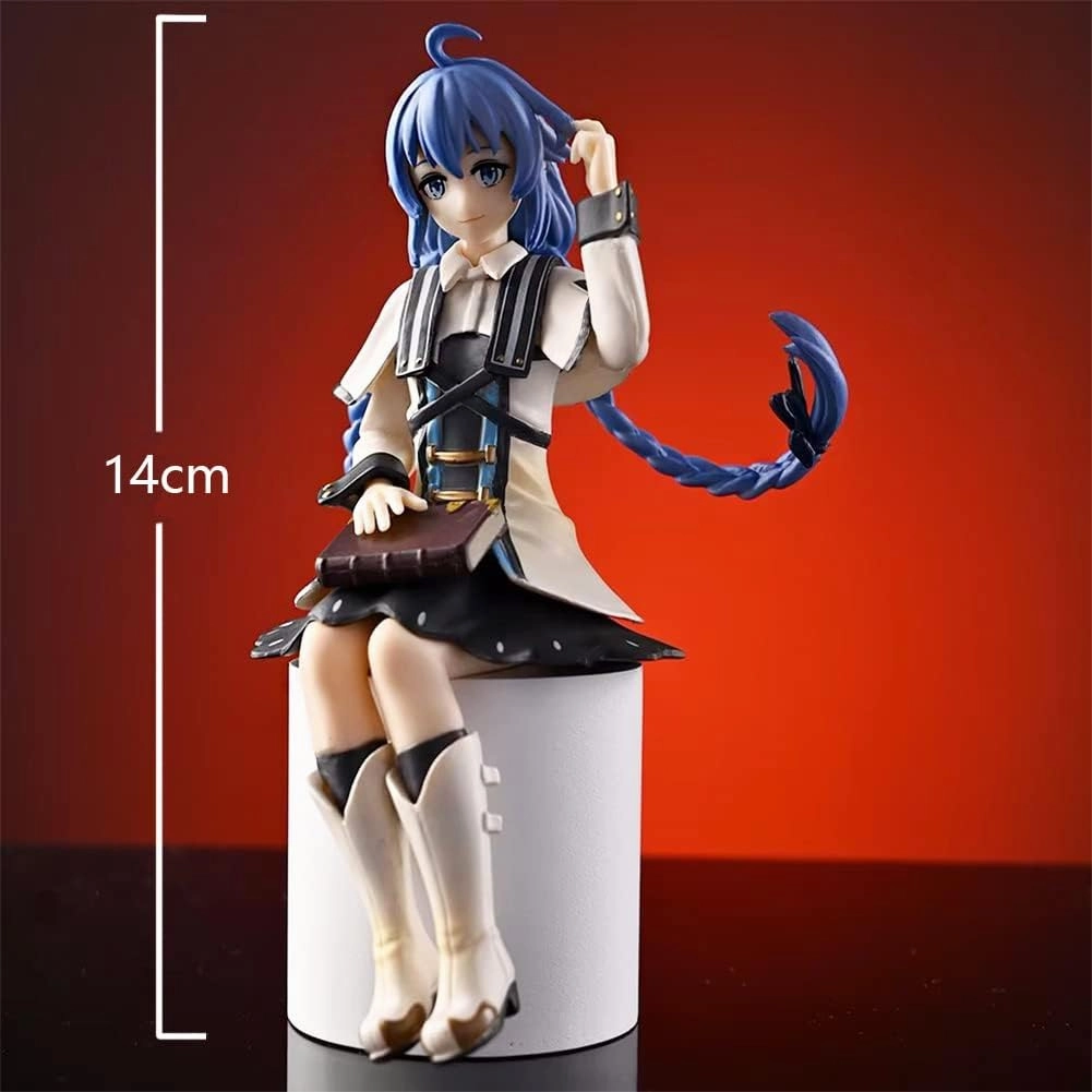 Roxy Migurdia Figure Statue, 14cm Sitting Pose Anime Action Figure Model Roxy Migurdia Cake Topper Desktop Figure Handmade Collectible Decoration