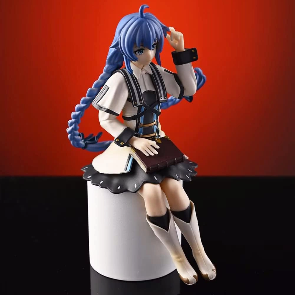 Roxy Migurdia Figure Statue, 14cm Sitting Pose Anime Action Figure Model Roxy Migurdia Cake Topper Desktop Figure Handmade Collectible Decoration