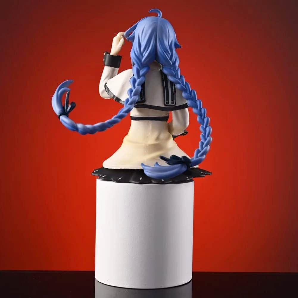 Roxy Migurdia Figure Statue, 14cm Sitting Pose Anime Action Figure Model Roxy Migurdia Cake Topper Desktop Figure Handmade Collectible Decoration