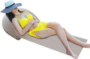Sand Mats for Beach,Inflatable Pillow Outdoor Beach Lounger - Sandproof Lounger, Resting Relaxing Pad Foldable for Family Friends Sun Bathing Tanning