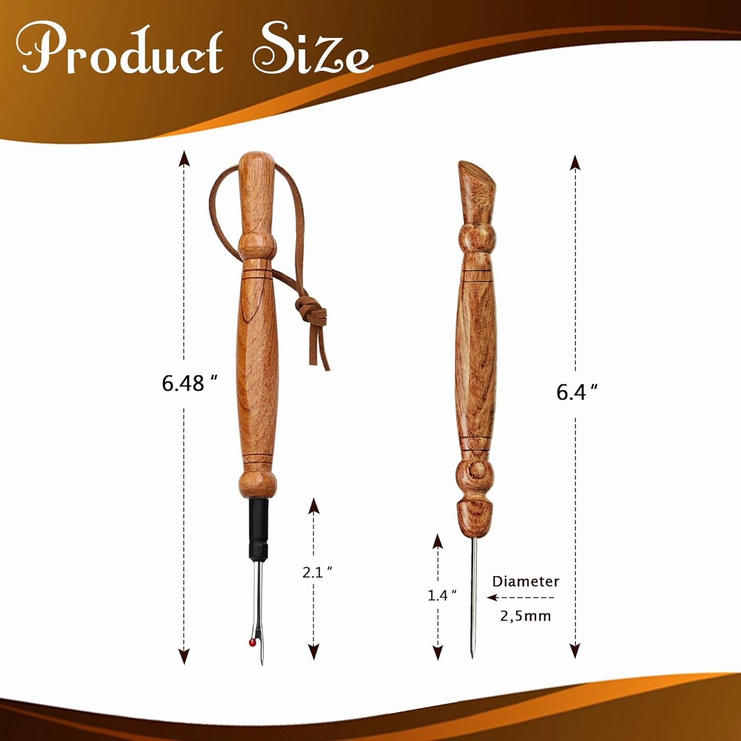 Savina Set 4 - Tailor Clapper/Seam Roller/Stiletto/Seam Rippers for Sewing - Wooden Sewing Quilting Tools