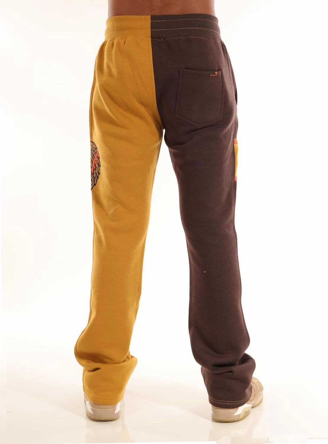 SCREENSHOT-Fleece Pants 4202 Mens Streetwear Urban Fit Fleece Pants - Stacked Fit Fashion Sweatpants Ribbed Wasteband