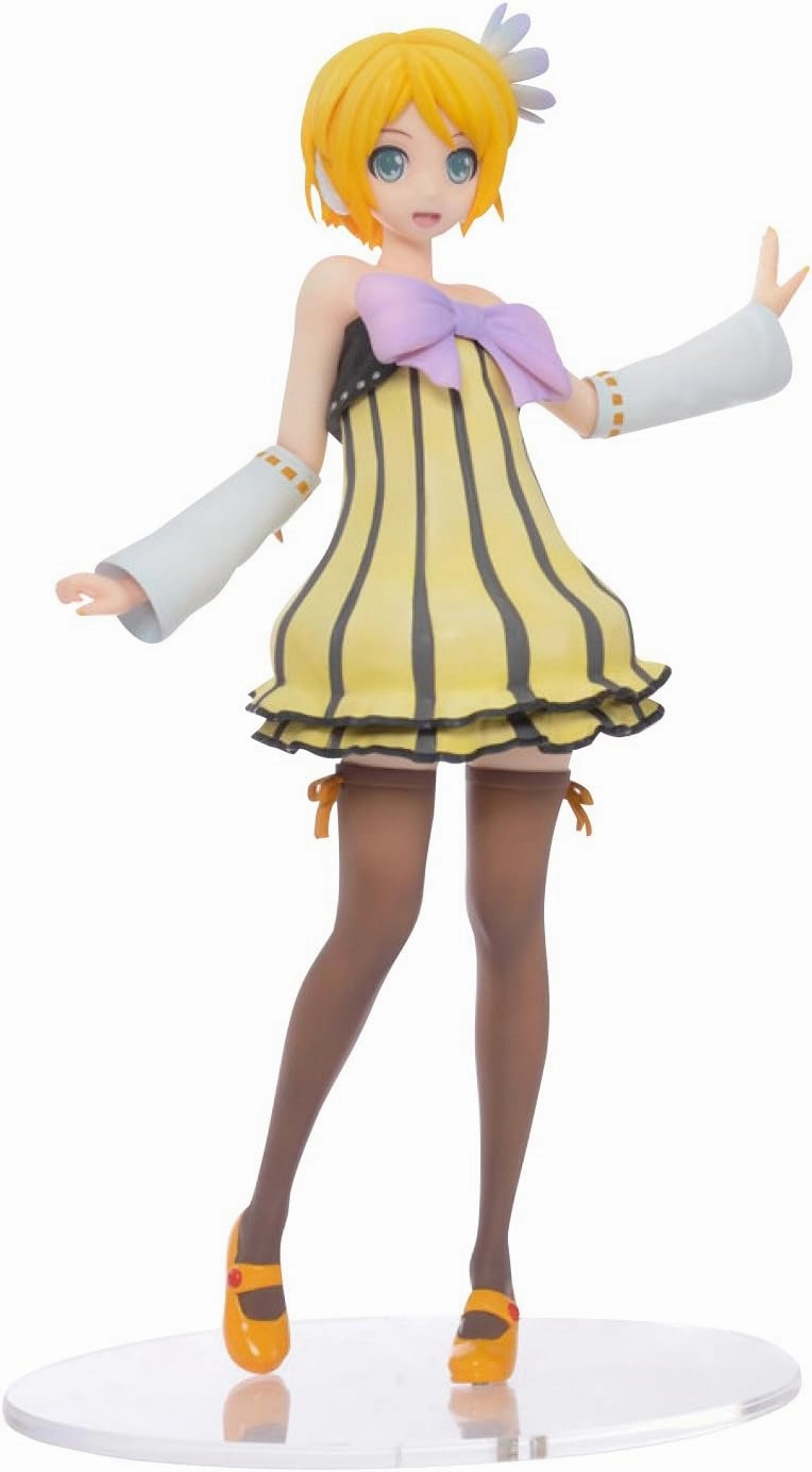 Sega 115-1011810 Kagamine Rin Project Diva Future Tone Cheerful Candy SPM Premium Action Figure, 11"