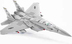 SEMKY Military F-15 Eagle Fighter Jet Air Force Building Block Set (262 Pieces) Toys Gifts for Military Fans and Kid