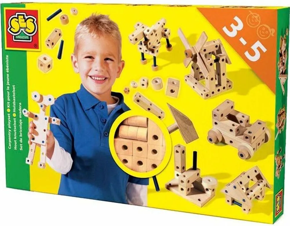 SES Creative Carpentry Wood Building Playset