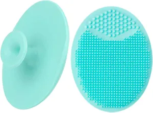 Silicone Face Scrubber, 2 Pcs Handheld Soft Face Cleansing Brush, Mild Anti-Slip Face Exfoliating and Massage Face Brush, Gentle Removing Blackhead, Unique Gift Present for Best Friend