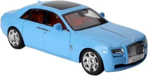 Simulation Car Model 1:18 for Rolls-Royce Gust Blue Simulation Alloy Car Model Collection Ornament Souvenir Mini Vehicles Toys