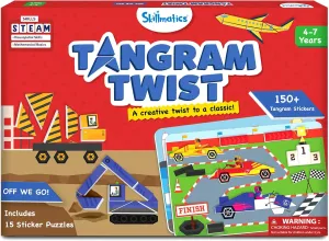 Skillmatics Tangram Sticker Puzzles - Educational Art & Craft Activity with 150  Foam Tangram Stickers, Creative Toys & Games for Boys & Girls Ages 4, 5, 6, 7