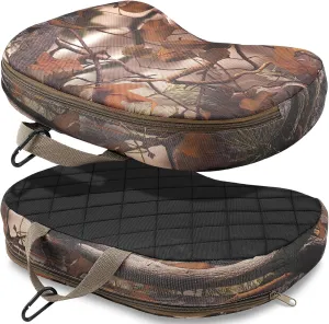 Sliner 2 Pieces Turkey Hunting Seat Cushion Portable Turkey Seat 15.7 x 11.4 x 2.8 inch Thickening Lightweight Outdoor Cushion Camouflage Waterproof Hunting Pad for Dove and Upland Bird Outdoor