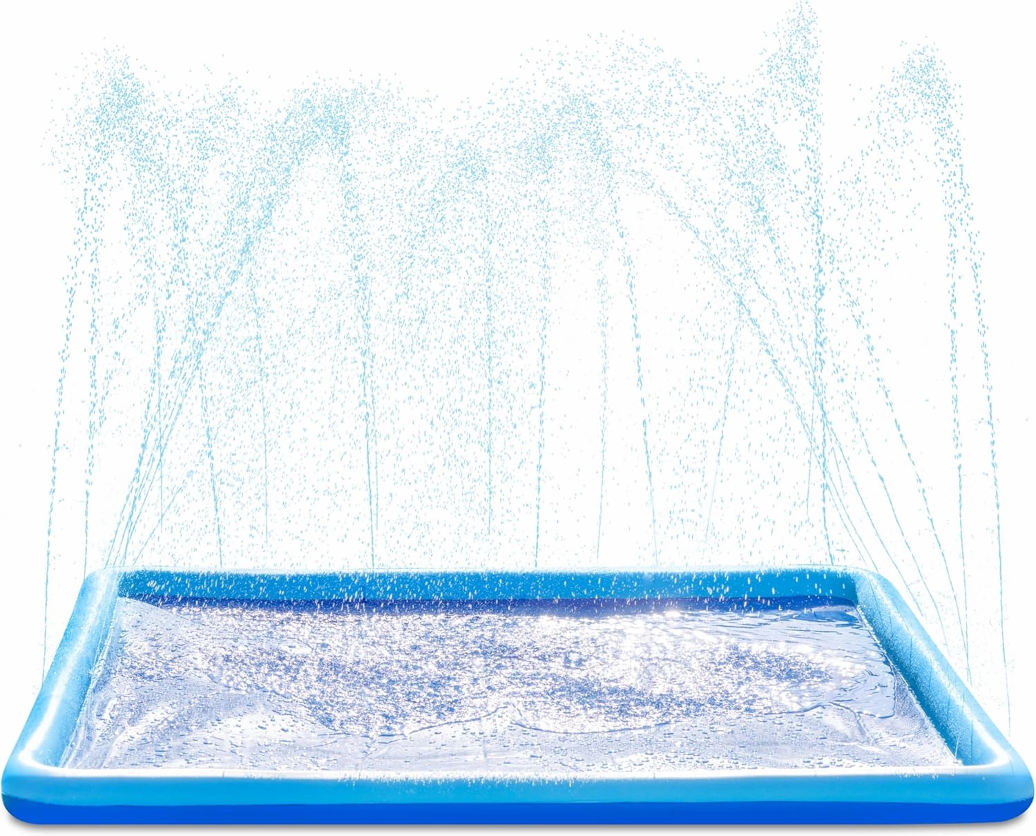 SLOOSH Non-Slip Splash Pad Sprinkler - Summer Water Toys Sprinkler Mat for Kids Toddlers Dogs, Outdoor Backyard Pool Party Decor Outside Water Games Fountain Wading Baby Pool Boys Girls Gifts (6ft)