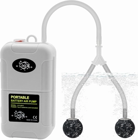 Small Aerator for Fish 6 Gallons, Bait Bucket with Aerator, Portable Battery Live Bait Air Pump, Air Aerator Pump,Quiet Voice, Suitable for Tropical Fish Enthusiasts and Fishing Enthusiasts