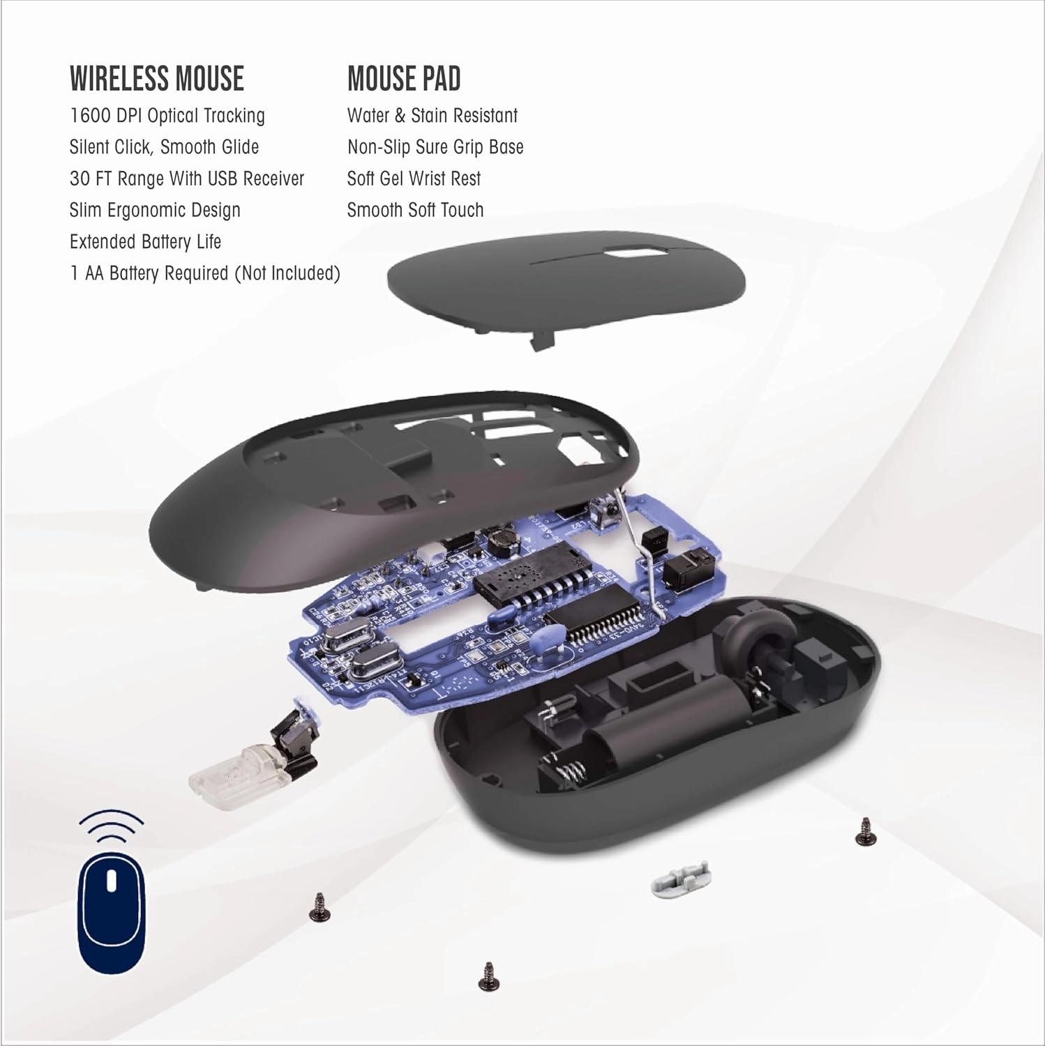 SOAR NBA Wireless Mouse and Mouse Pad