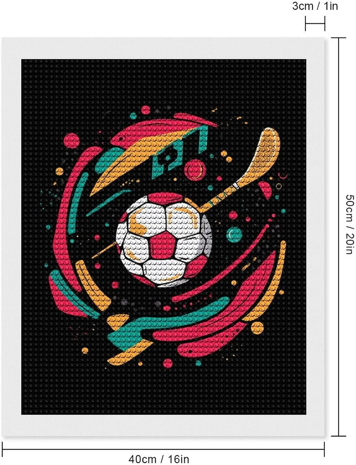 Soccer Ball Golf Volleyball Diamond Art Painting Kits Craft for Home Wall Decor for Adults DIY Gift 16"x20"