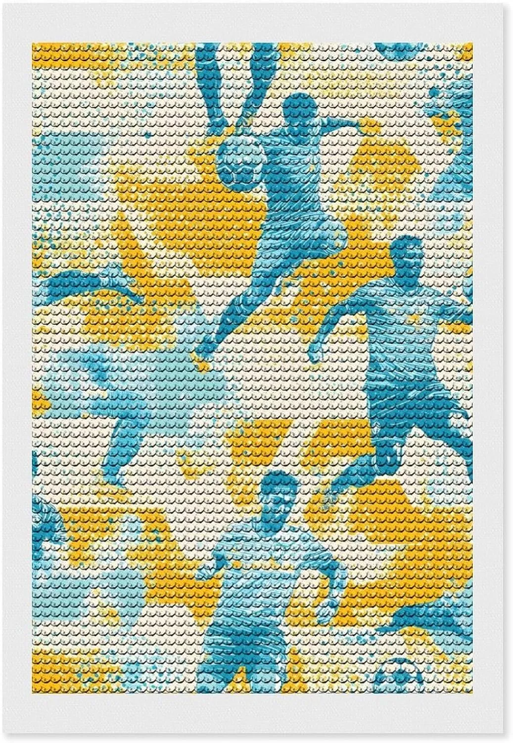 Soccer Players Football Ball Diamond Art Painting Kits Craft for Home Wall Decor for Adults DIY Gift 8"x12"