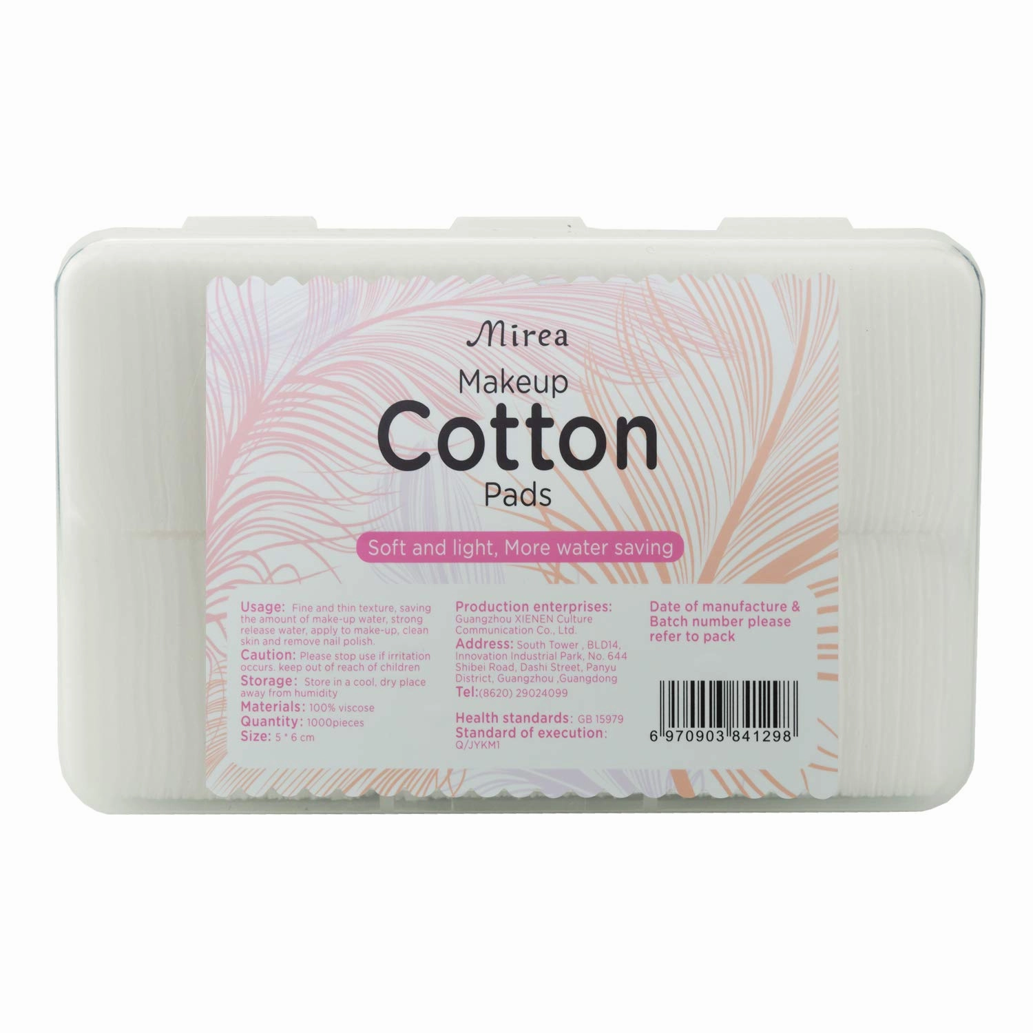 Soft Water-saving Lint Free Cotton Pad Facial Cleansing Pads Cotton Puff for Face Eye Nail Makeup Remover Cosmetic Cotton Cotton Pads for Facial Cleansing Makeup Finger Removal
